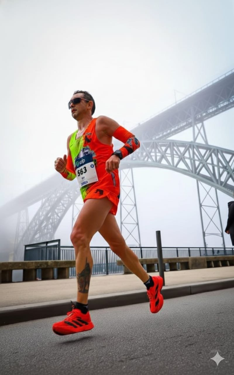 Foto do atleta em competição